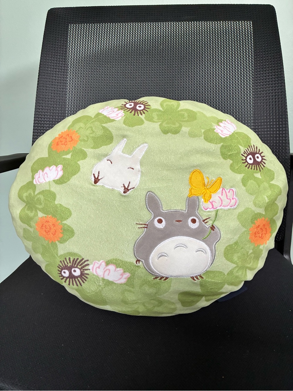 My Neighbor Totoro Soft Cushion Pillow Clover & Flowers Ghibli Miyazaki 35cm
